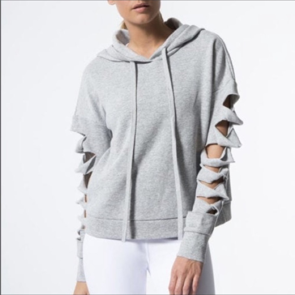 ALO YOGA Ripped Sleeve Hoodie